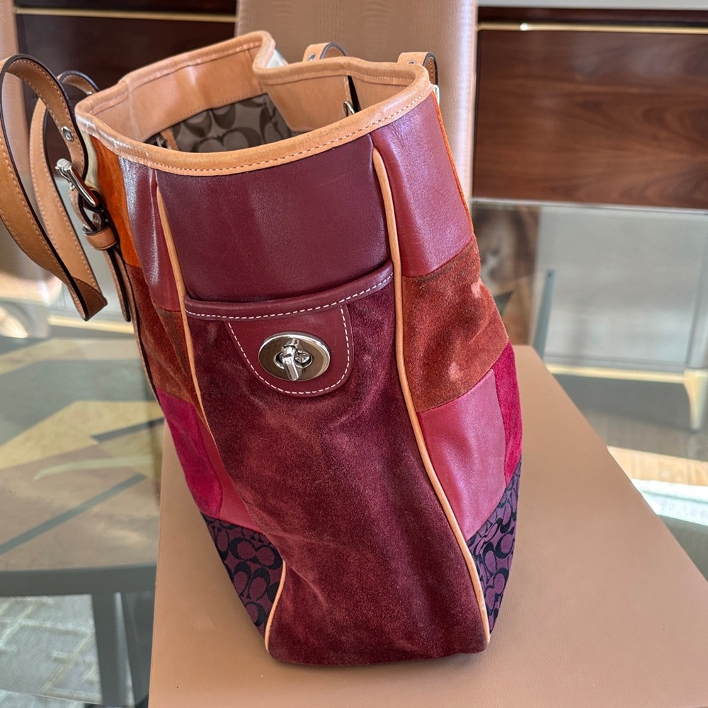 Coach Multicolor Patchwork Tote - image 3